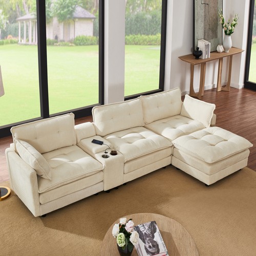 119 beige corduroy - beige, l