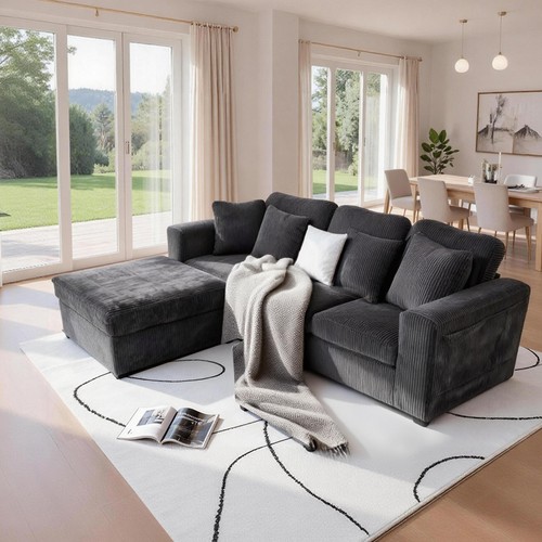 Corner sofa with storage - with,
