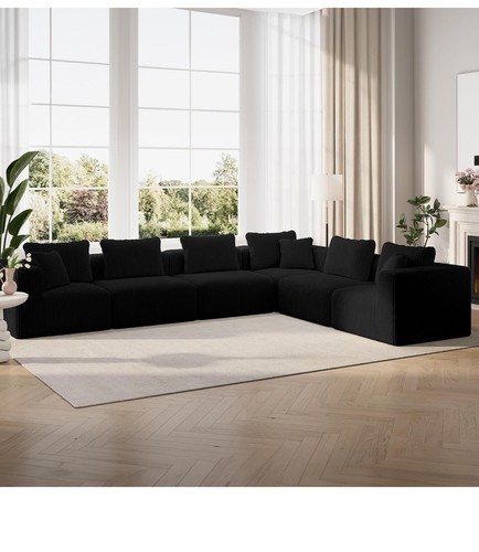 Modern black modular - modern,