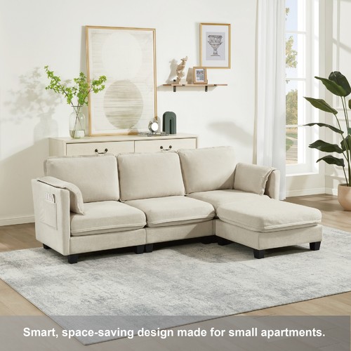 Shaped sofa seater - l-shaped, modular