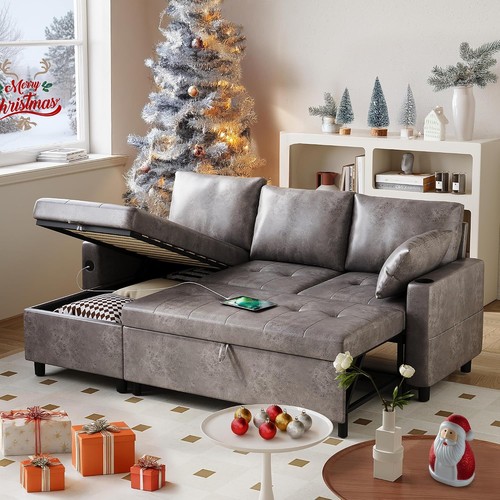 Faux leather shaped sofa l - shaped,
