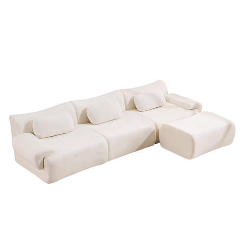 Chenille shaped sofa - sofa, modular