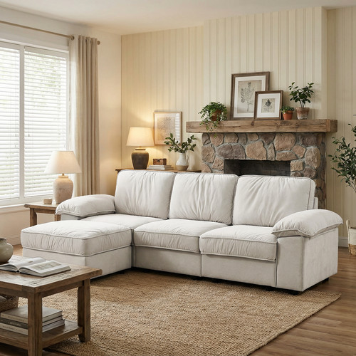 Shaped convertible sectional - l-shaped,
