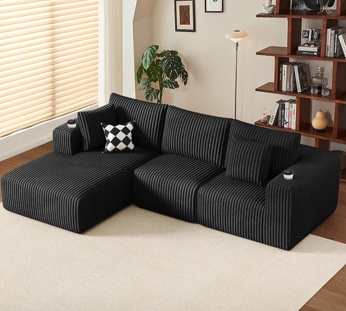 108 sectional couch shaped - sectional,