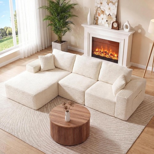 Shaped sectional cloud - sectional, couch