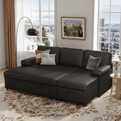 Shaped sleeper sectional - l-shaped,
