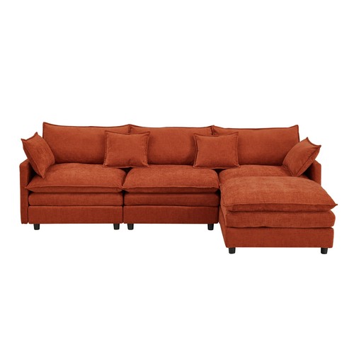 Shaped convertible chenille - l-shaped,