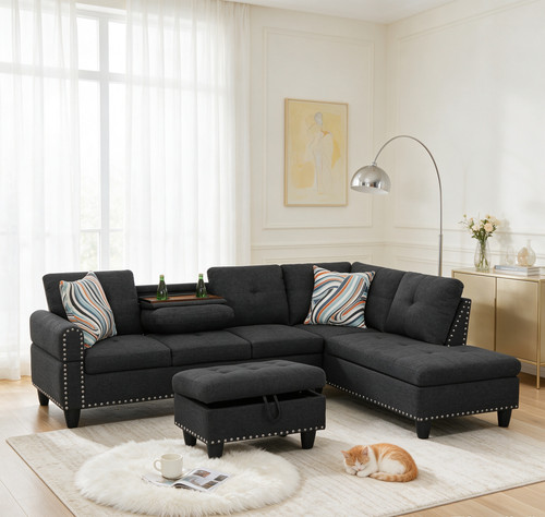 Reversible shaped sectional - reversible, l-shaped