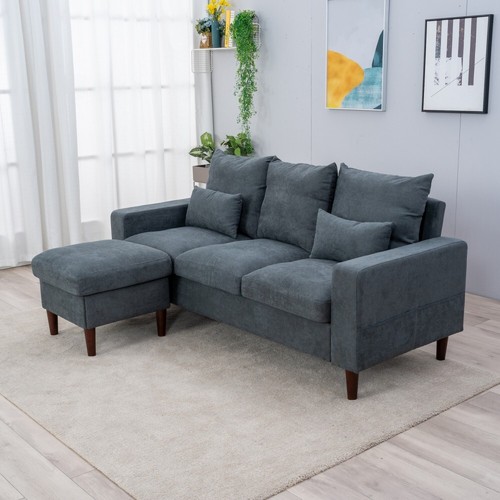 Shaped couch sectional - l,