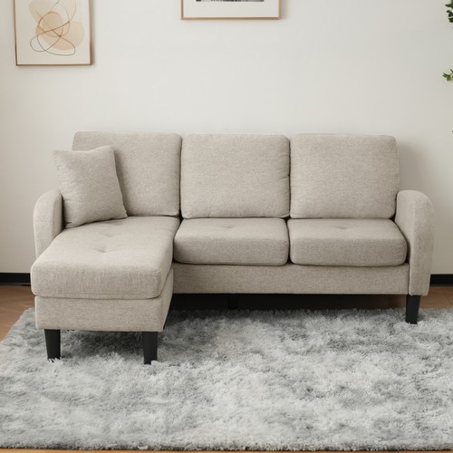 Seater sofa linen - seater, l-shaped