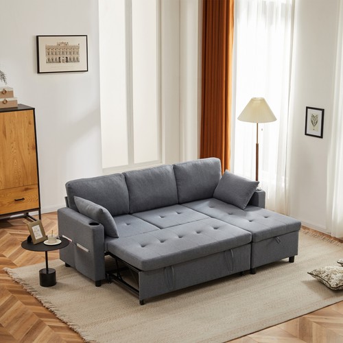 Shaped sofa bed - bed, seater