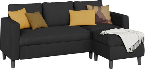 Shaped sectional sofa - l,