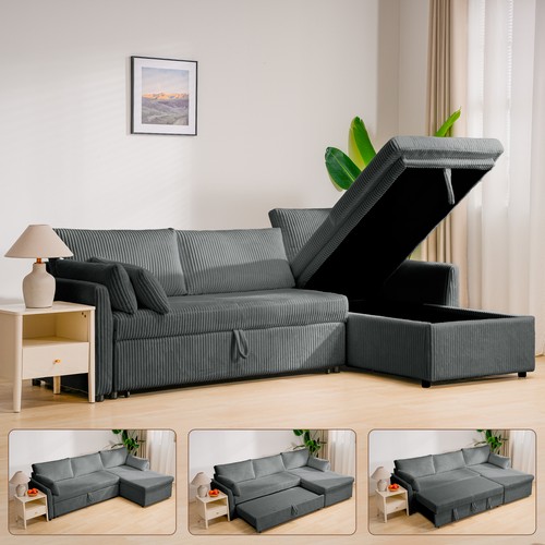 Seater sofa bed with - bed, storage