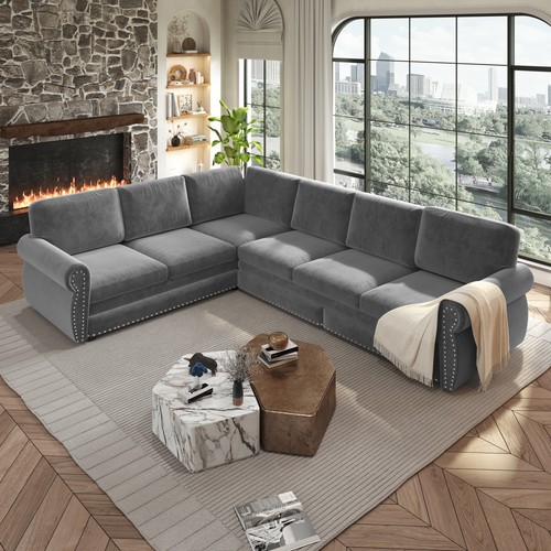 118 shaped sofa bed couch - l-shaped,