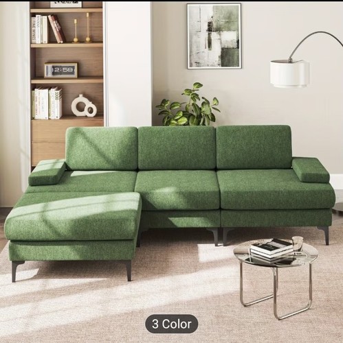 Modern shaped chenier sofa - modern, l-shaped