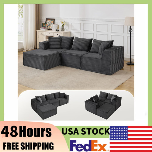 107 boneless couch corduroy - couch,