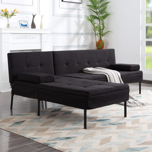 Shaped convertible loveseat - shaped,