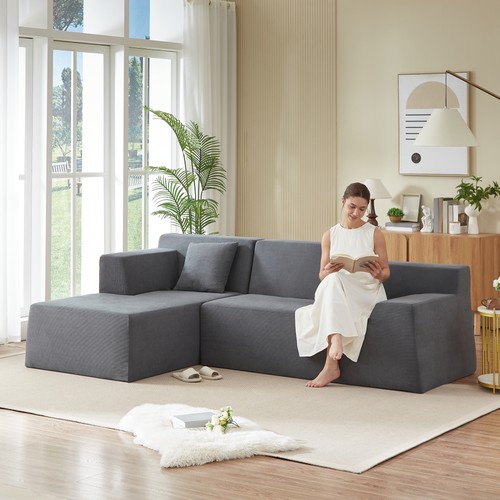 Corduroy shaped sectional - corduroy,