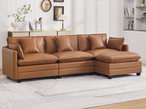 Shaped sectional sofa 4 - sectional,